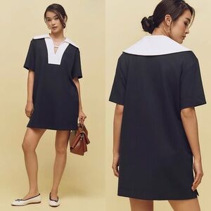Aligne | Collared Jersey Mini Dress, S